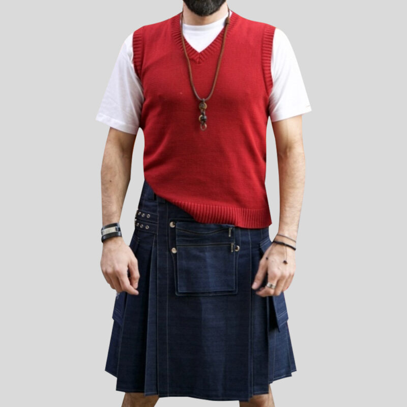 Denim Kilt for Rough & Tough Men