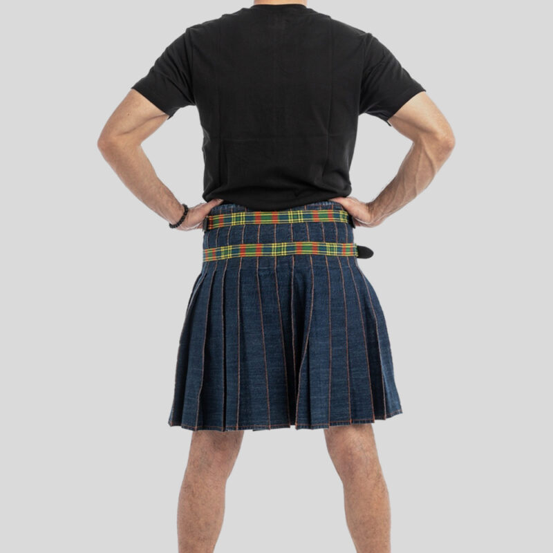 Washed Denim Hybrid Kilt