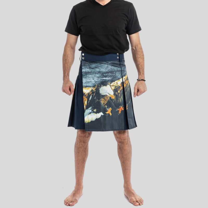 Printed Kilt for Fashionable Men