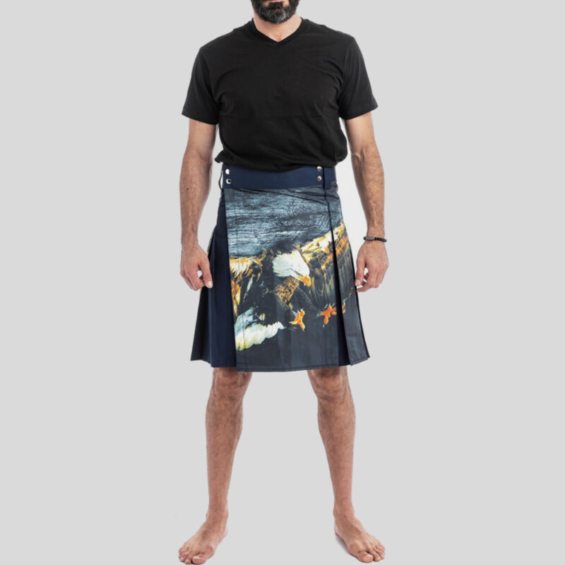 Printed Kilt for Fashionable Men