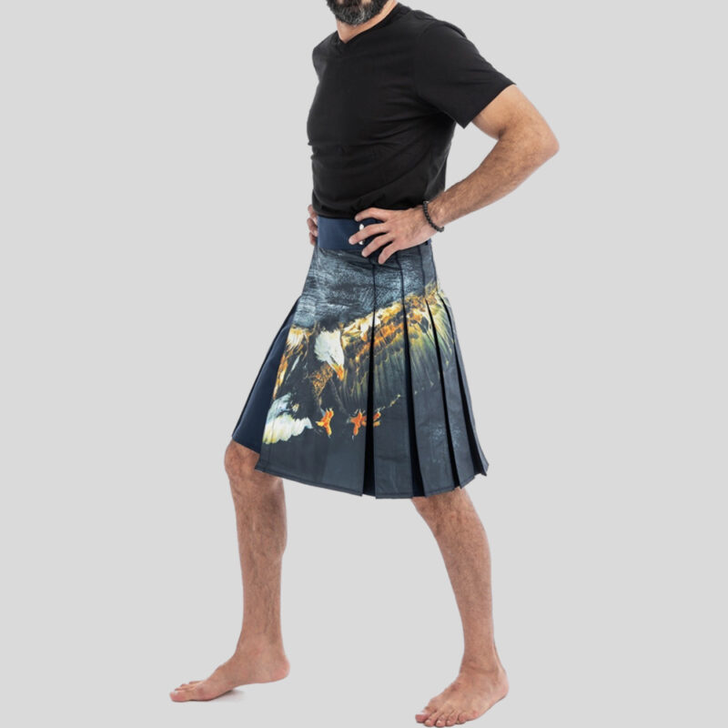 Printed Kilt for Fashionable Men