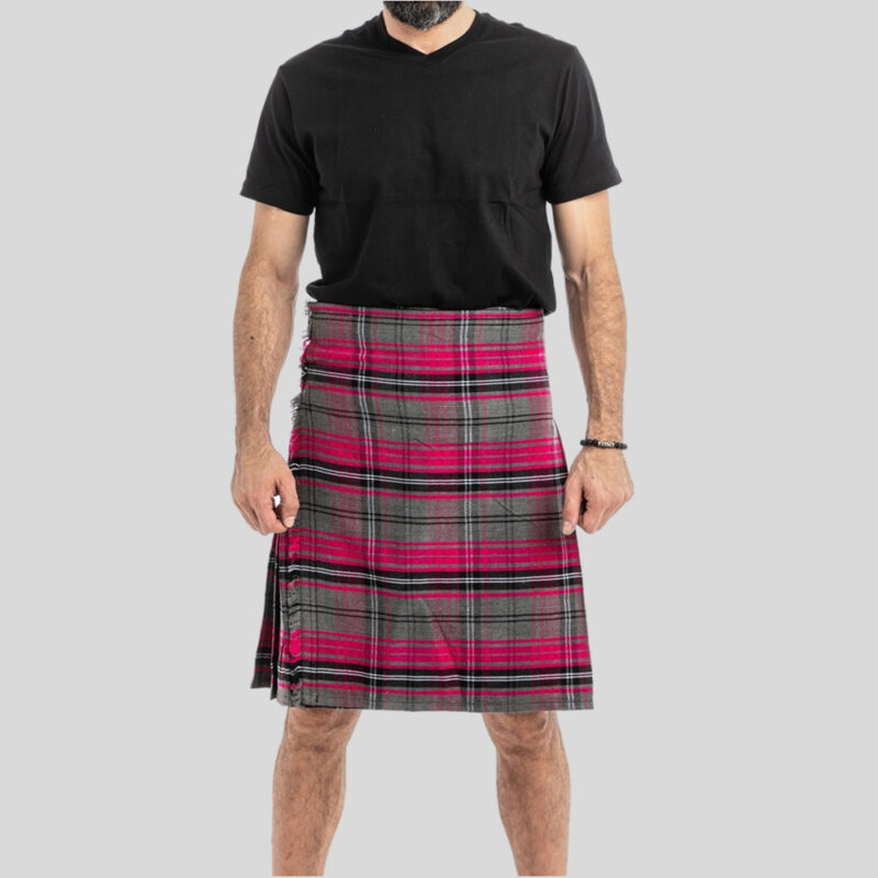 Ailsa Pink Tartan Kilt