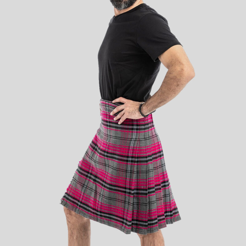 Ailsa Pink Tartan Kilt