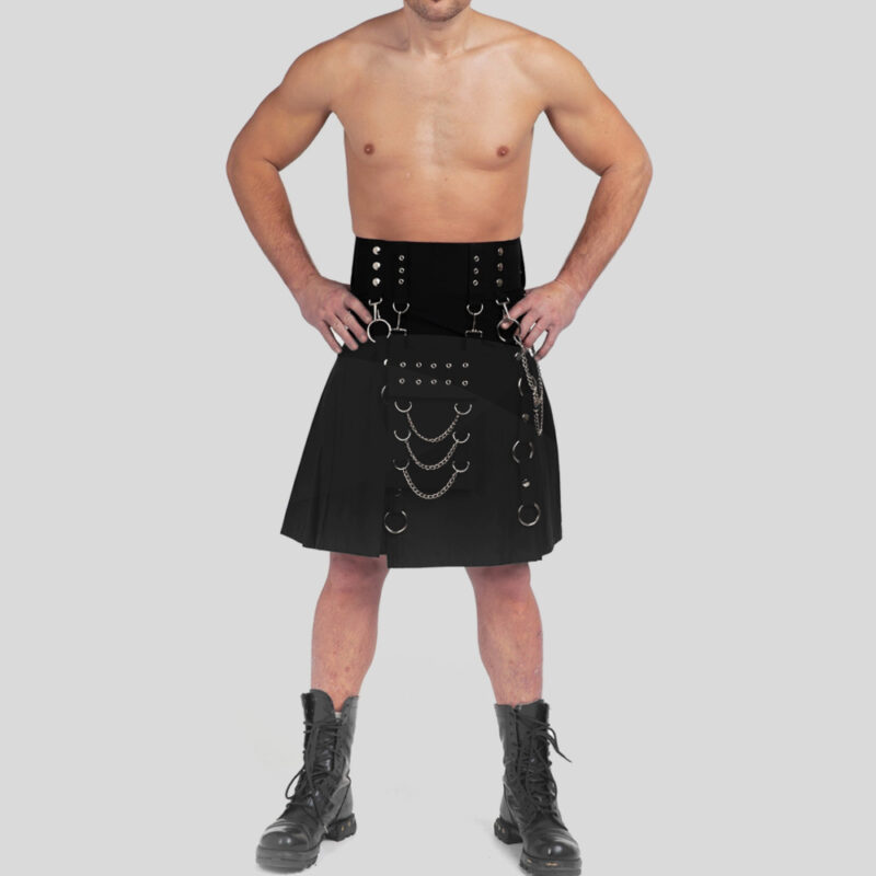 Cybergoth Riveted Kilt