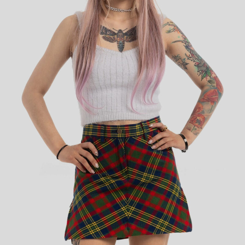 Plaid Mini Skirt