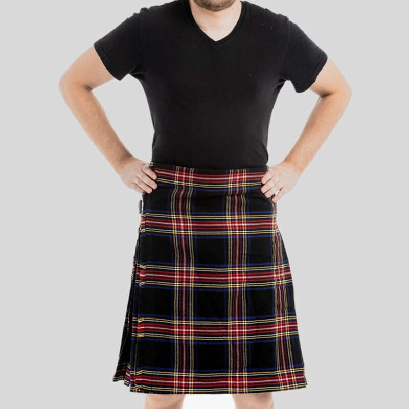 Black Stewart Tartan Kilt