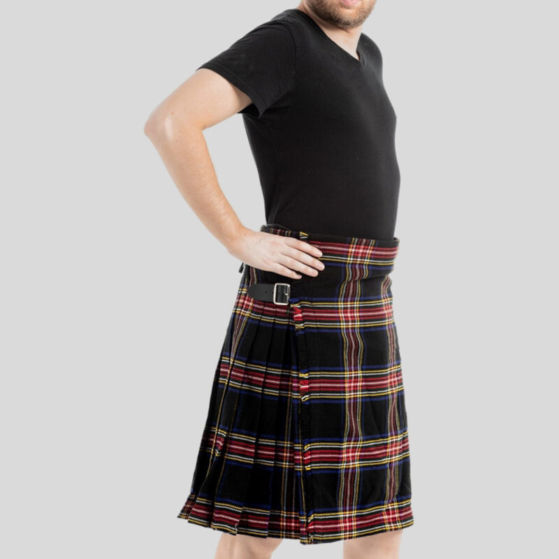 Black Stewart Tartan Kilt