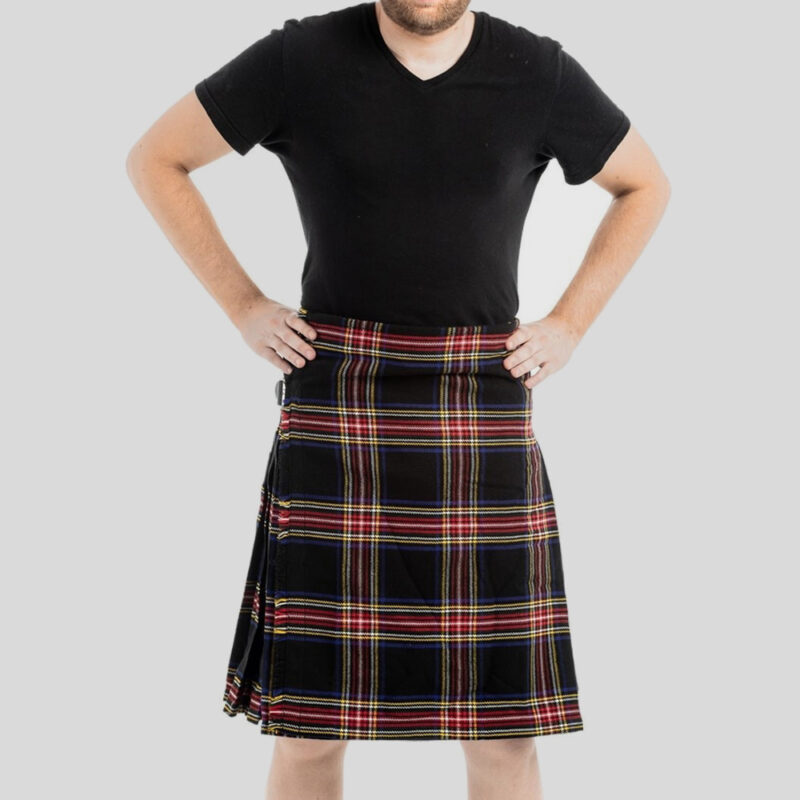 Black Stewart Tartan Kilt