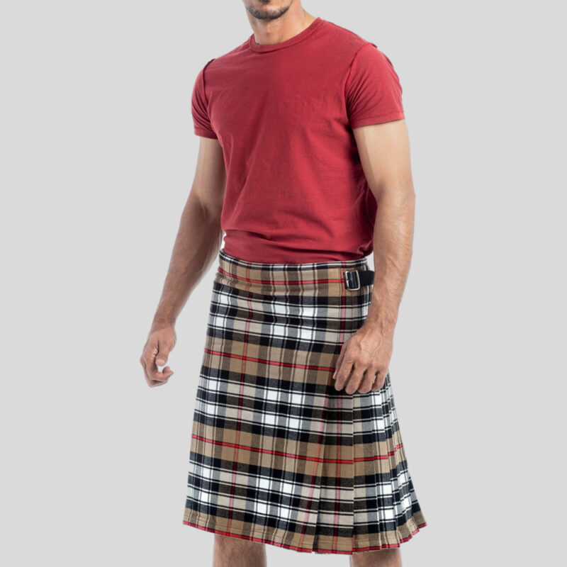 Camel Tartan Kilt