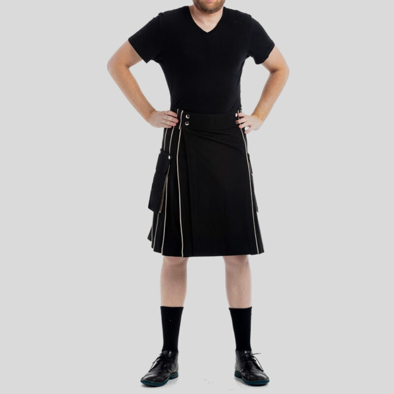 Detachable Pockets Kilt For Running Man