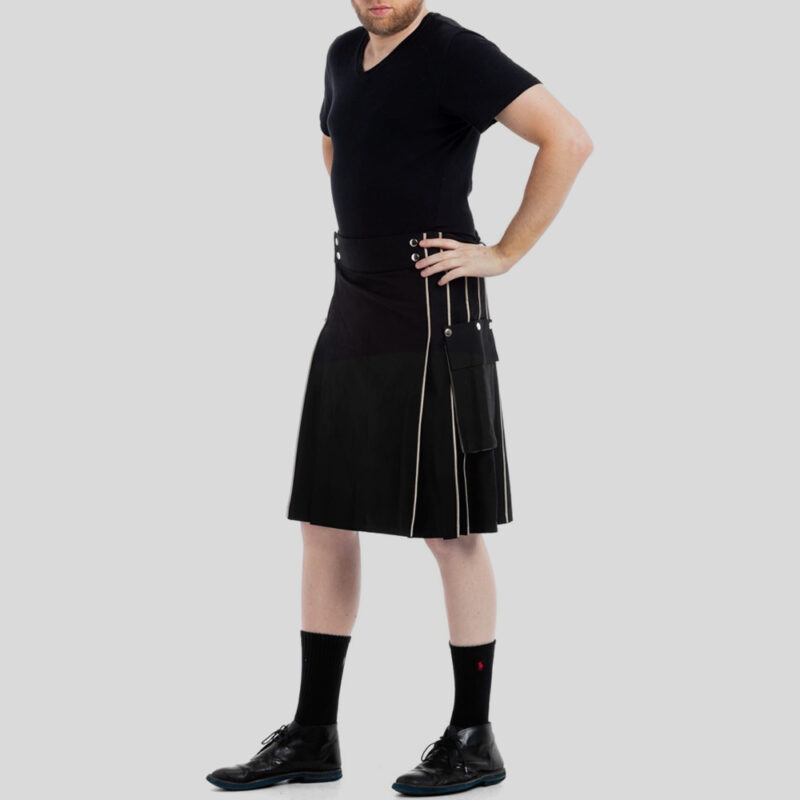 Detachable Pockets Kilt For Running Man