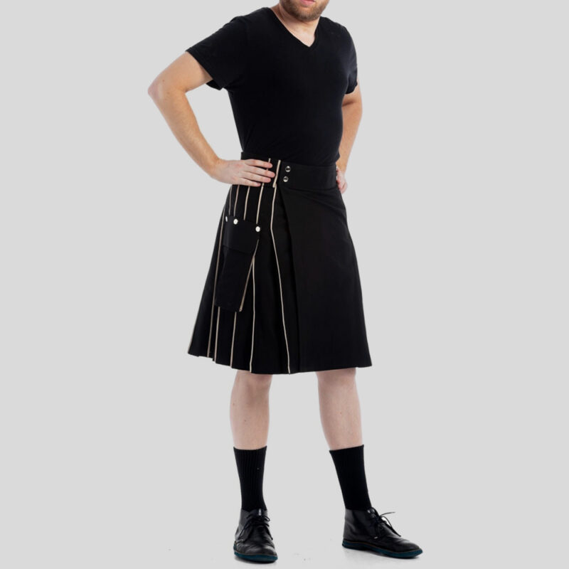 Detachable Pockets Kilt For Running Man