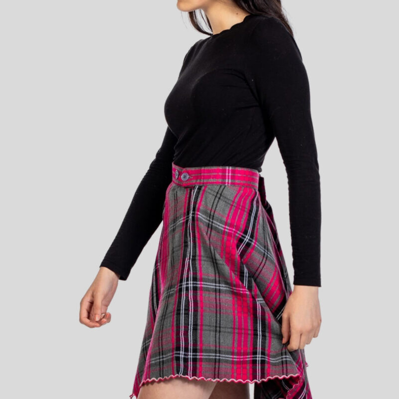 Tartan Kilt With Front Buttons