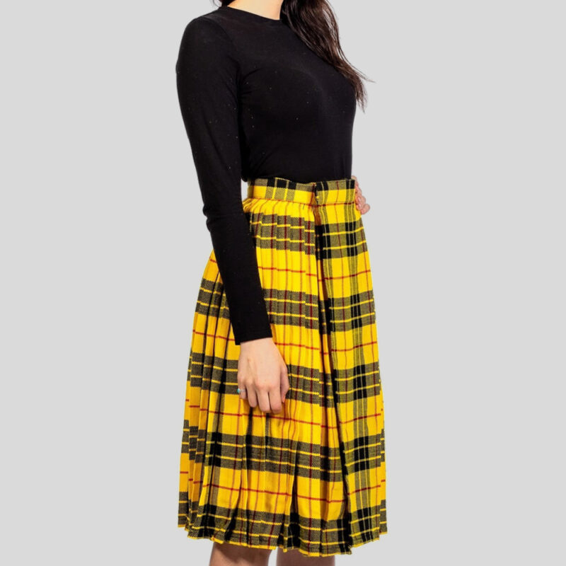 Tartan Pleated Midi Kilt